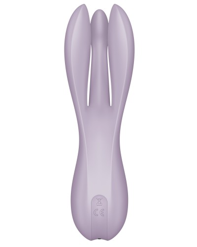 Stimulateur de clitoris vibrant Threesome 2 Satisfyer Violet