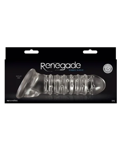 Etui pEnien RIBBED Renegade Transparent 16 x 4 cm pas cher