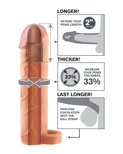 Gaine de pEnis Perfect Extension 18 x 4.5cm pas cher