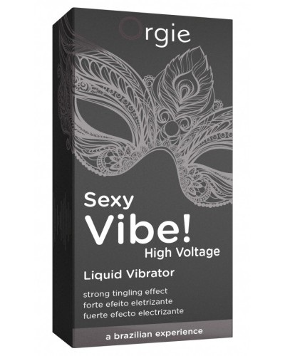 Gel stimulant Sexy Vibe High Voltage 15ml pas cher