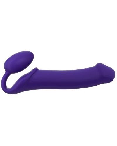 Gode + plug STRAP-ON-ME Bendable XL 16 x 4.5 cm Violet pas cher