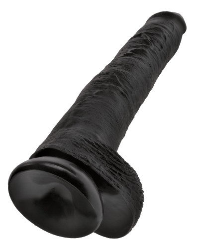 Gode King Cock 30 x 6cm Noir pas cher