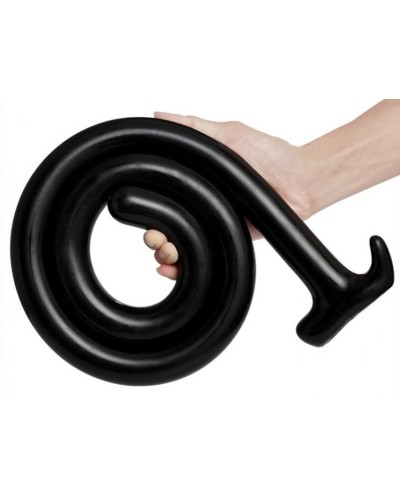 Gode long Mega Snake 100 x 3cm Noir pas cher