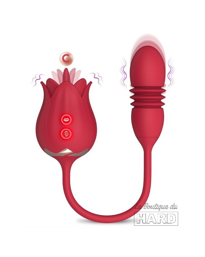 Stimulateur de clitoris et Point G Rose Egg 9 x 3cm pas cher