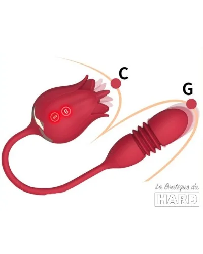 Stimulateur de clitoris et Point G Rose Egg 9 x 3cm pas cher