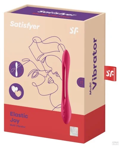 Multi-vibrateur Elastic Joy Satisfyer Rouge pas cher