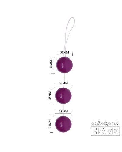 Boules de Geisha 3.5 cm Violet pas cher