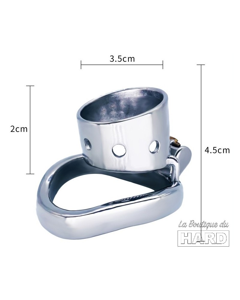 Cage de chastete avec Tige Uretre 5cm - Diametre 8mm Taille 50 mm p