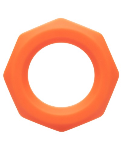 Cockring Silicone Sexagon Alpha 37mm Orange pas cher