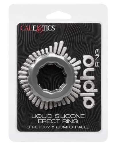 Cockring Silicone Erect Ring Alpha 37mm Gris pas cher