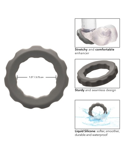 Cockring Silicone Erect Ring Alpha 37mm Gris pas cher