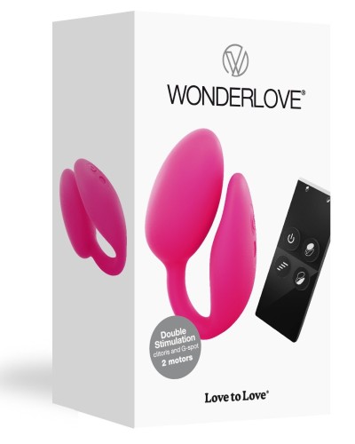 Stimulateur Wonderlove 6 x 3.3cm Rose pas cher