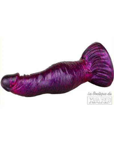 Gode Fantasy Duxel 17 x 6cm Violet-Noir pas cher