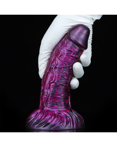 Gode Fantasy Gentax 16 x 5cm Violet-Noir pas cher