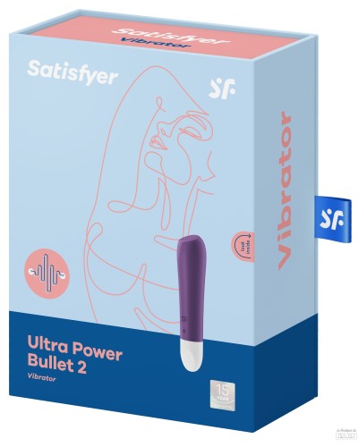 Stimulateur de clitoris Ultra Power Bullet 2 Satisfyer Violet pas cher