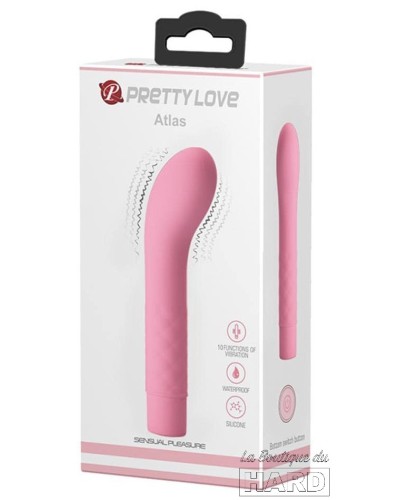 Vibromasseur Point G Atlas- Rose Pastel pas cher