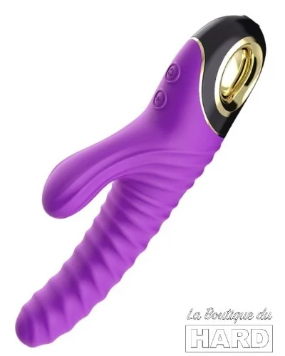 Vibro Rabbit Eternity 22cm Violet pas cher