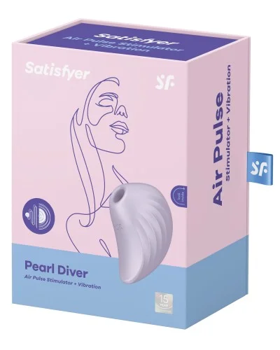 Stimulateur de clitoris Pearl Diver Satisfyer Mauve pas cher