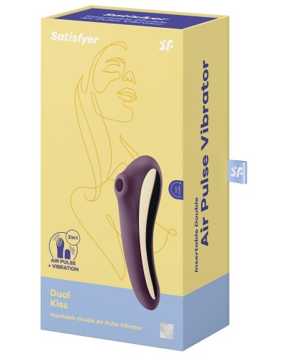 Stimulateur de clitoris Dual Kiss Satisfyer pas cher