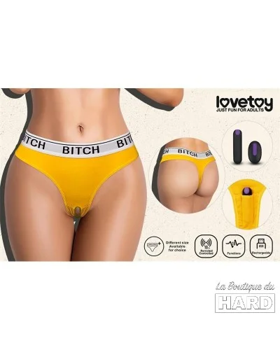 Thong avec vibro Vibe Panties S pas cher