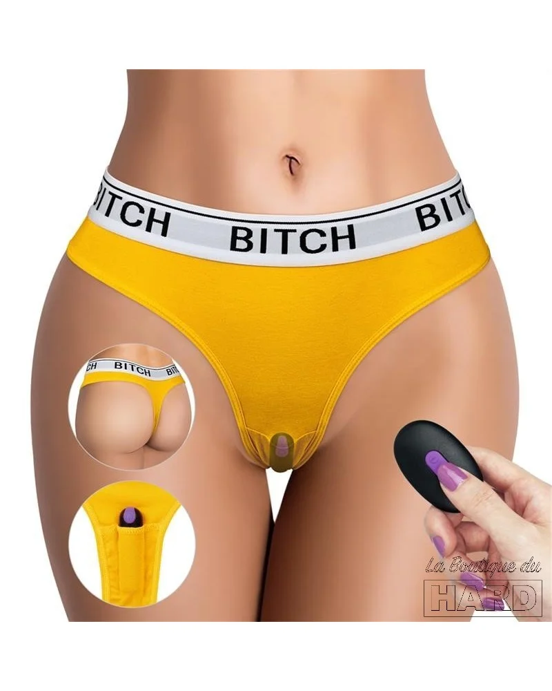 Thong avec vibro Vibe Panties L pas cher