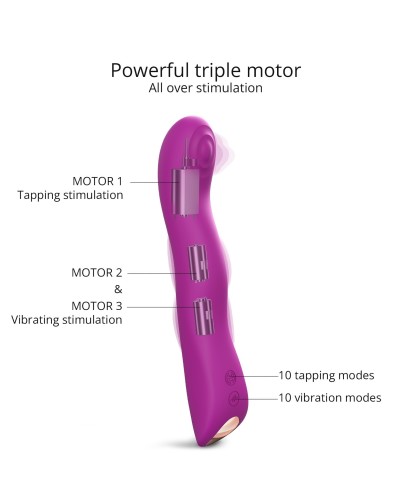 Vibro Swap Love To Love 21cm Violet  pas cher