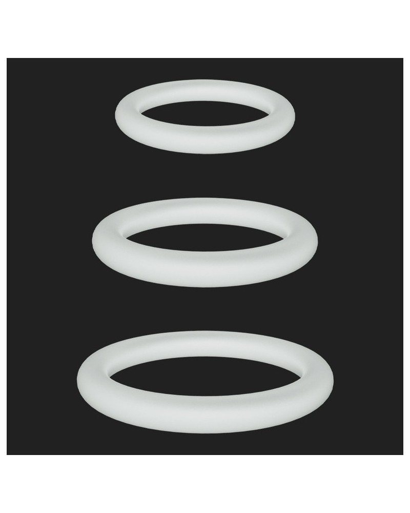 Lot de 3 Cockrings phosphorescents Lumiring  pas cher