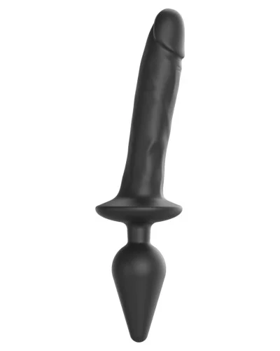 Plug Dildo Switch Realistic Strap-On-Me L 16 x 3.4cm Noir  pas cher