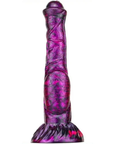 Gode Jumbox 21 x 5.5cm Violet-Noir  pas cher