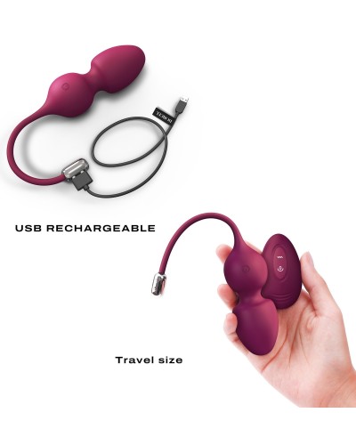 Oeuf Vibrant Love Balls Dorcel 9 x 3.5cm Mauve