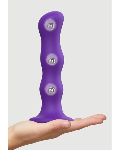 Plug Silicone Geisha Balls Strap-On-Me XL 17.5 x 4.2cm Violet
