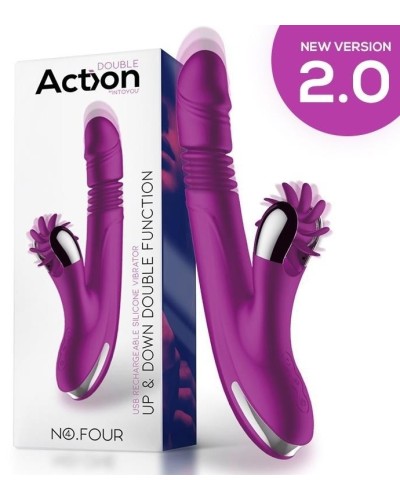 Vibro Rabbit Up & Down 10 x 3.5cm Violet