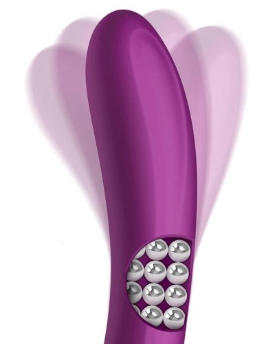 Vibro Rabbit Rotating Double 10 x 3.5cm Violet