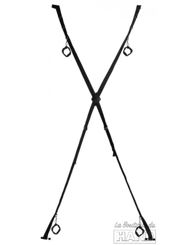 Croix de bondage pour porte Blackcross Noire