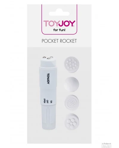 Mini Stimulateur de clitoris Pocket Rocket Blanc sur la Boutique du Hard