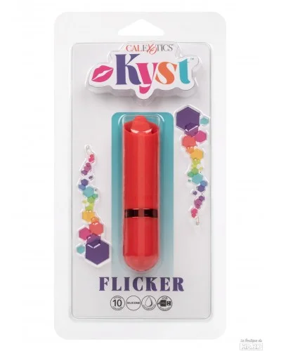 Stimulateur de clitoris avec langue Kyst Flicker Rouge sur la Boutique du Hard