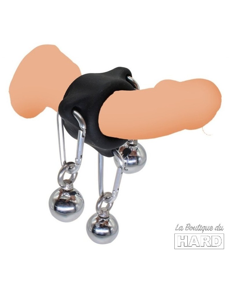 Anneau en silicone avec boules 28mm - Poids 260g sur la Boutique du Hard