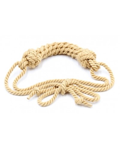 Bâillon Cordage Hemp Gag 12cm sur la Boutique du Hard