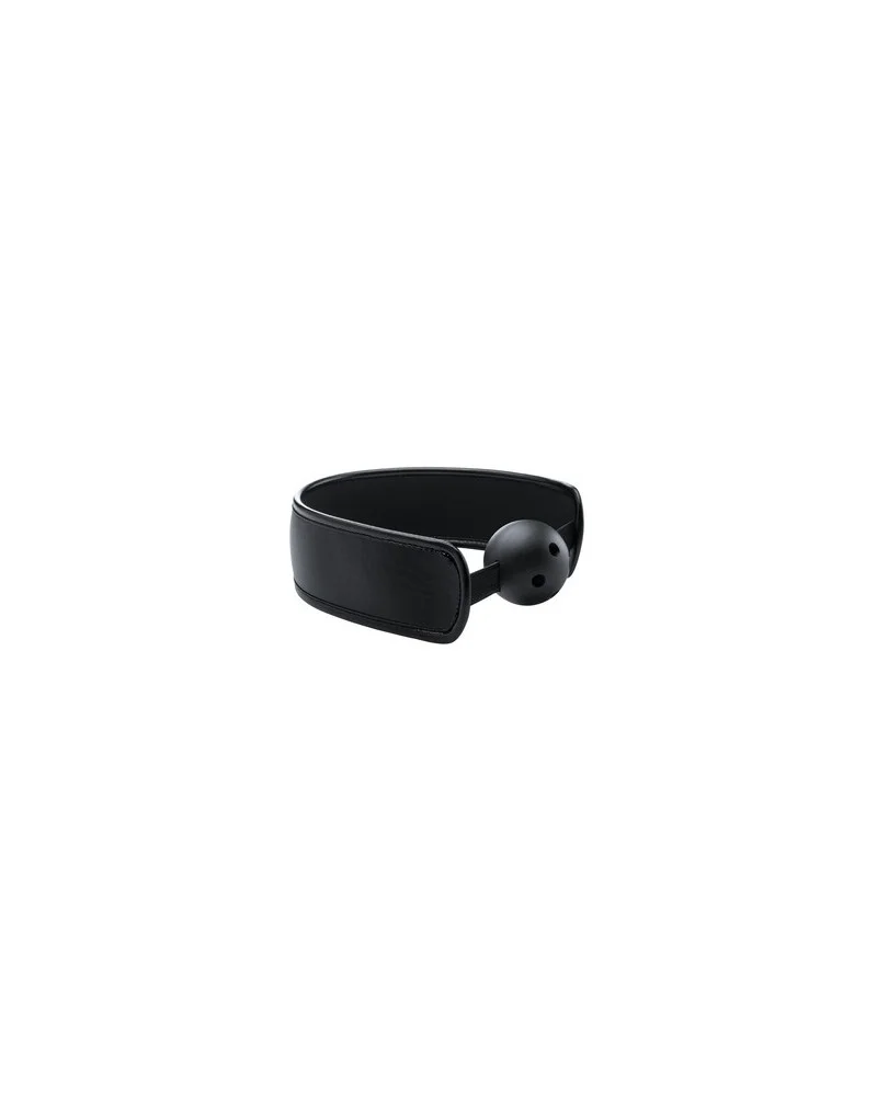 Bâillon Boule Gag Strap Noir sur la Boutique du Hard