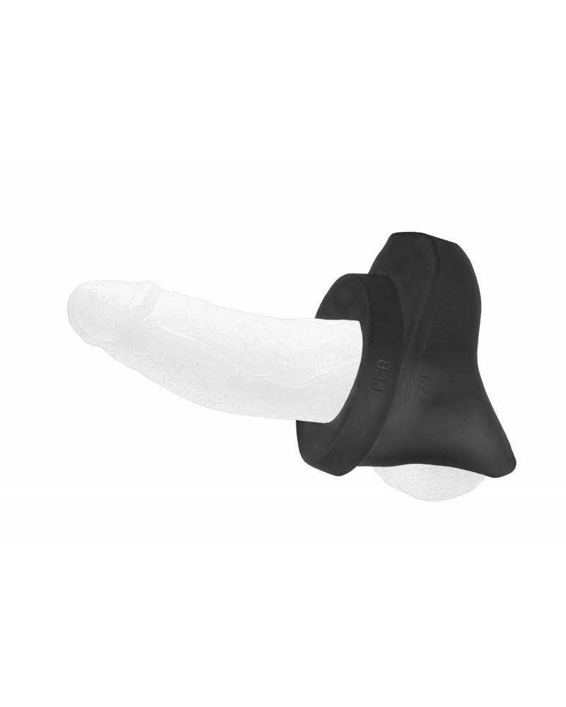 Set d'anneaux péniens en silicone The Bumper Noirs sur la Boutique du Hard