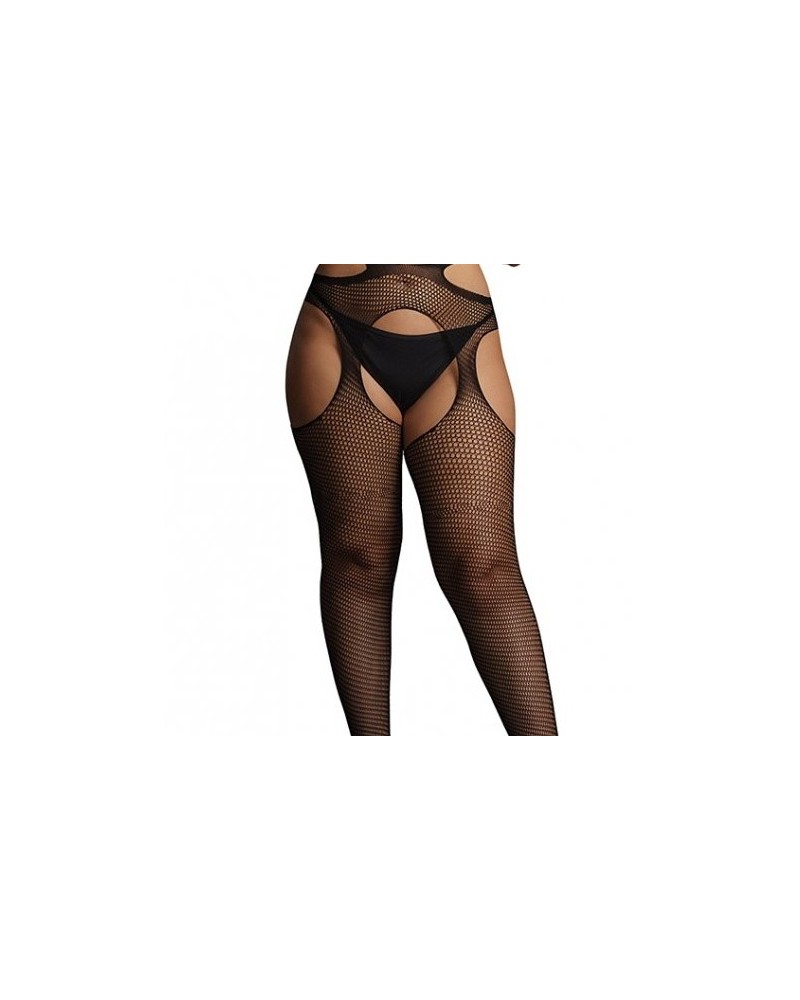 Collants Résille Grande taille STRAPPY Noirs sur la Boutique du Hard