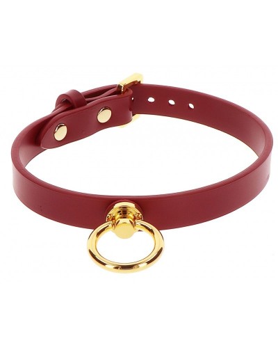 Collier O-Ring Taboom Rouge sur la Boutique du Hard