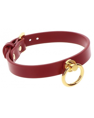 Collier O-Ring Taboom Rouge sur la Boutique du Hard