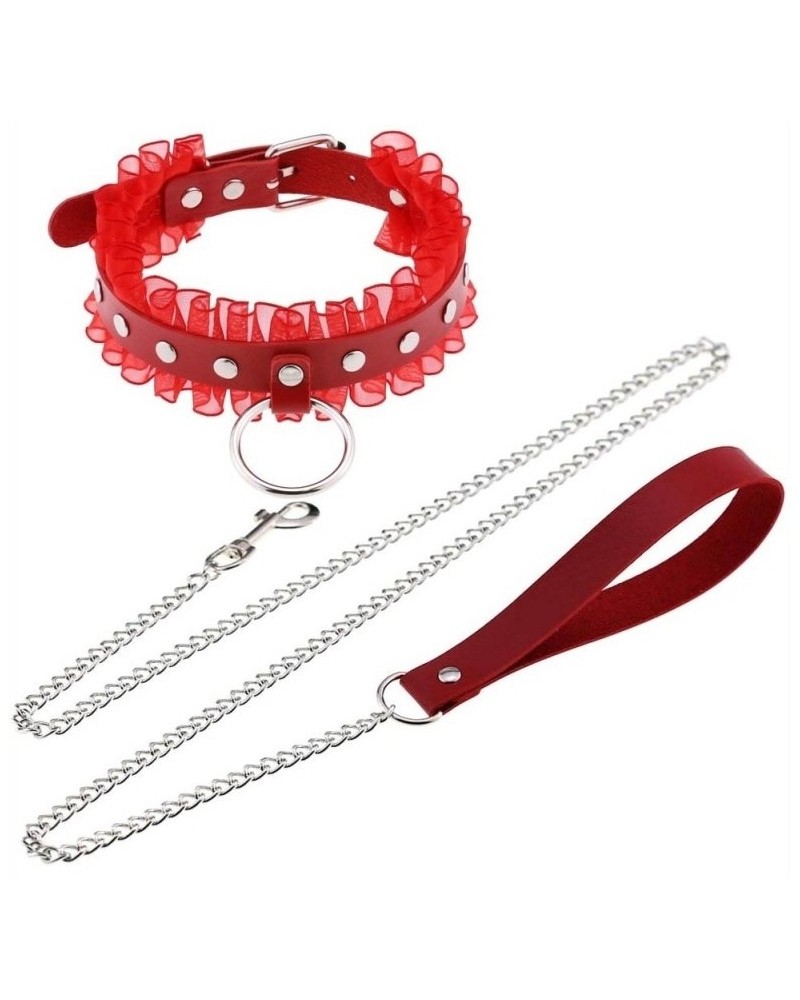 Collier Frany Rouge sur la Boutique du Hard