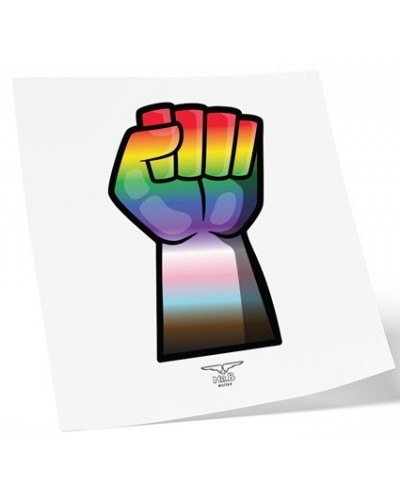 Tatouage éphémère GAY FORCE 10 x 15cm sur la Boutique du Hard