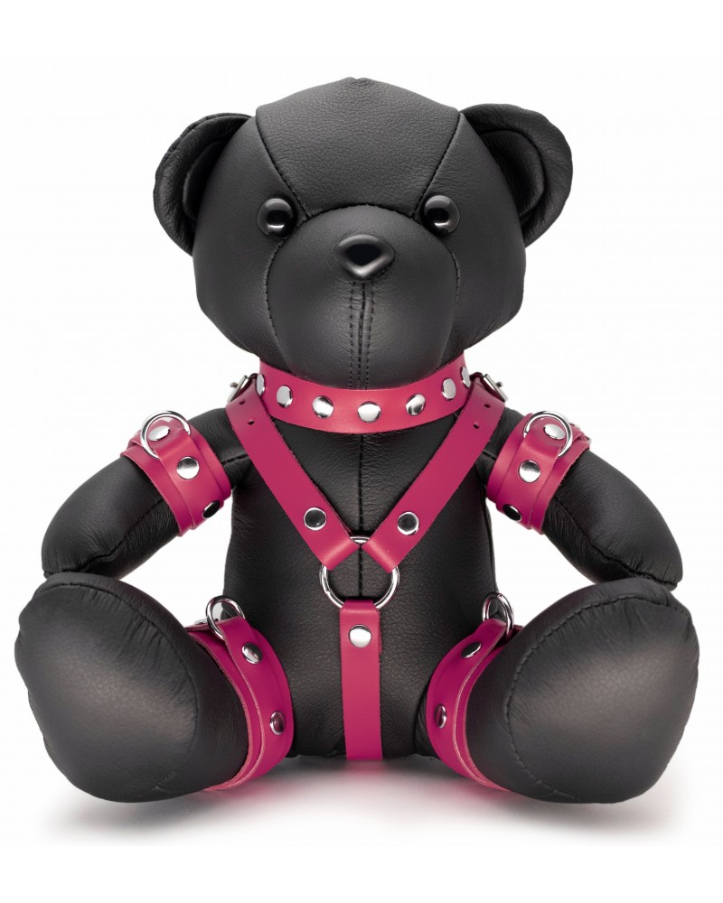 Ours en cuir Bendy The Bdsm Teddy Bear Rose sur la Boutique du Hard