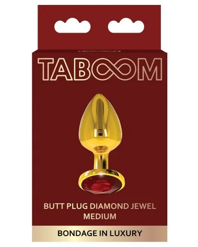 Plug bijou anal Jewel Taboom 7.5 x 3.3cm sur la Boutique du Hard