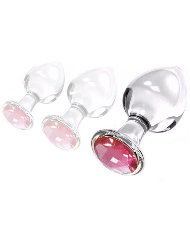 Plug Bijou en verre Diamond Glassy L 8.5 x 4cm sur la Boutique du Hard