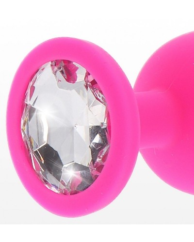 Plug Bijou Diamond Booty M 7 x 3.5cm Rose sur la Boutique du Hard