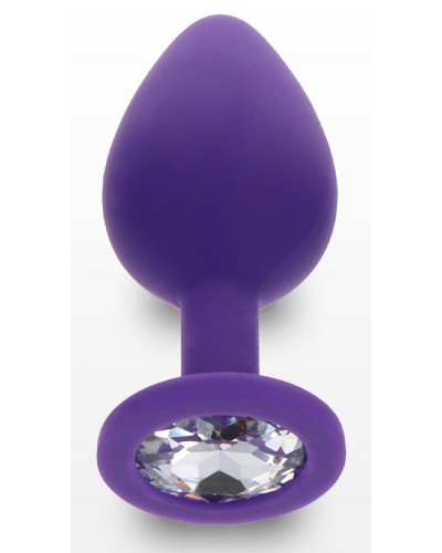 Plug Bijou Diamond Booty M 7 x 3.5cm Violet sur la Boutique du Hard